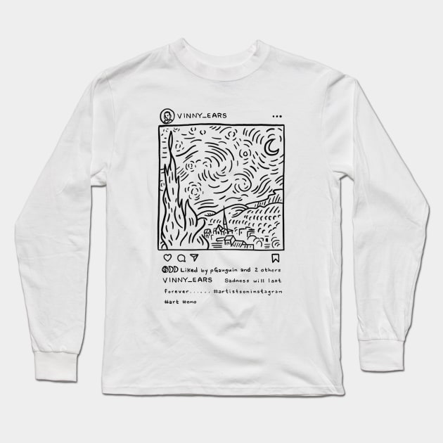 Vinny's ears Long Sleeve T-Shirt by Uglyblacksheep